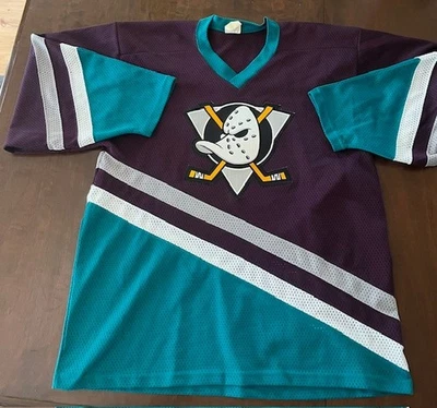 Camiseta de práctica réplica de Anaheim Ducks. Cápsula del tiempo de los años 90. Foto 1 de 4