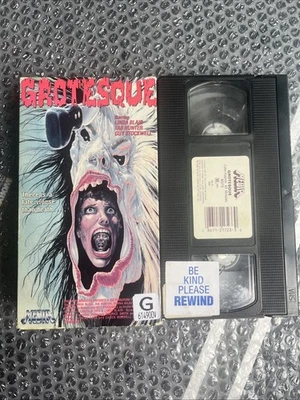 GROTESQUE Linda Blair  VHS  1987 Tab Hunter Donna Wilkes Rare horror - Image 1 of 4