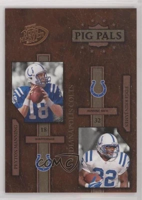2004 Playoff Hogg Heaven Pig Pals /1050 Peyton Manning Edgerrin James #PP-13 HOF - Image 1 of 2