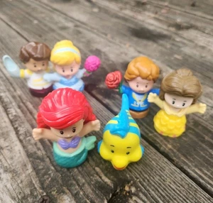 *Lot of 6* Fisher Price Little People: Disney, Ariel, Belle, Cinderella+ Friends - Picture 1 of 7