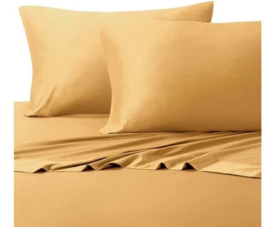 Sábanas de bambú Royal Hotel 100 % viscosa dorada Queen Foto 1 de 2
