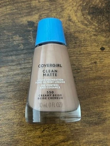 CoverGirl Clean Liquid MakeUp Foundation For Oil Control Skin 550 CREAMY BEIGE - Picture 1 of 3