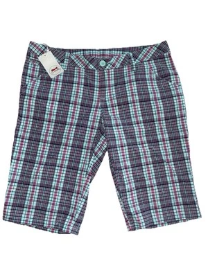 Pantalones Cortos Le Tigre a Cuadros 9 Nuevos Con Etiquetas Azul Foto 1 de 4