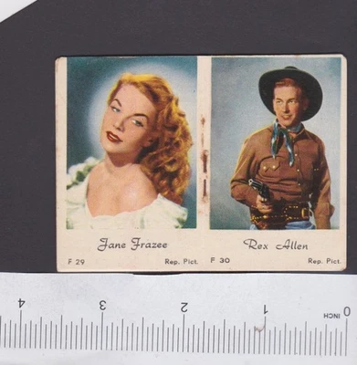 Album 4 Anonymous Dutch Trade Cards w/text 1950s Film Stars Hollywood Strips - Image 1 of 4
