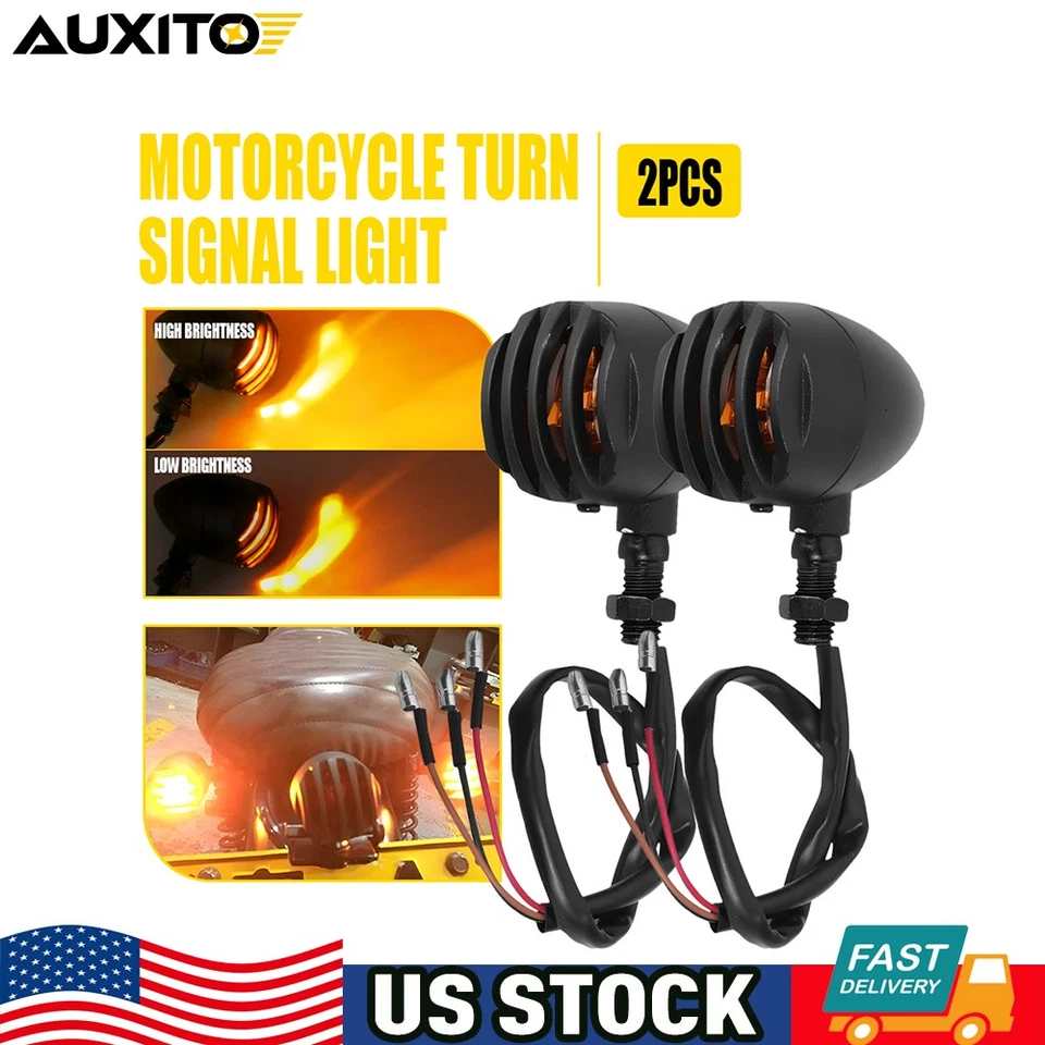 Для Honda тени мотоцикла поворотники мигалки индикаторы желтый 3 провода M - Изображение 1 из 4