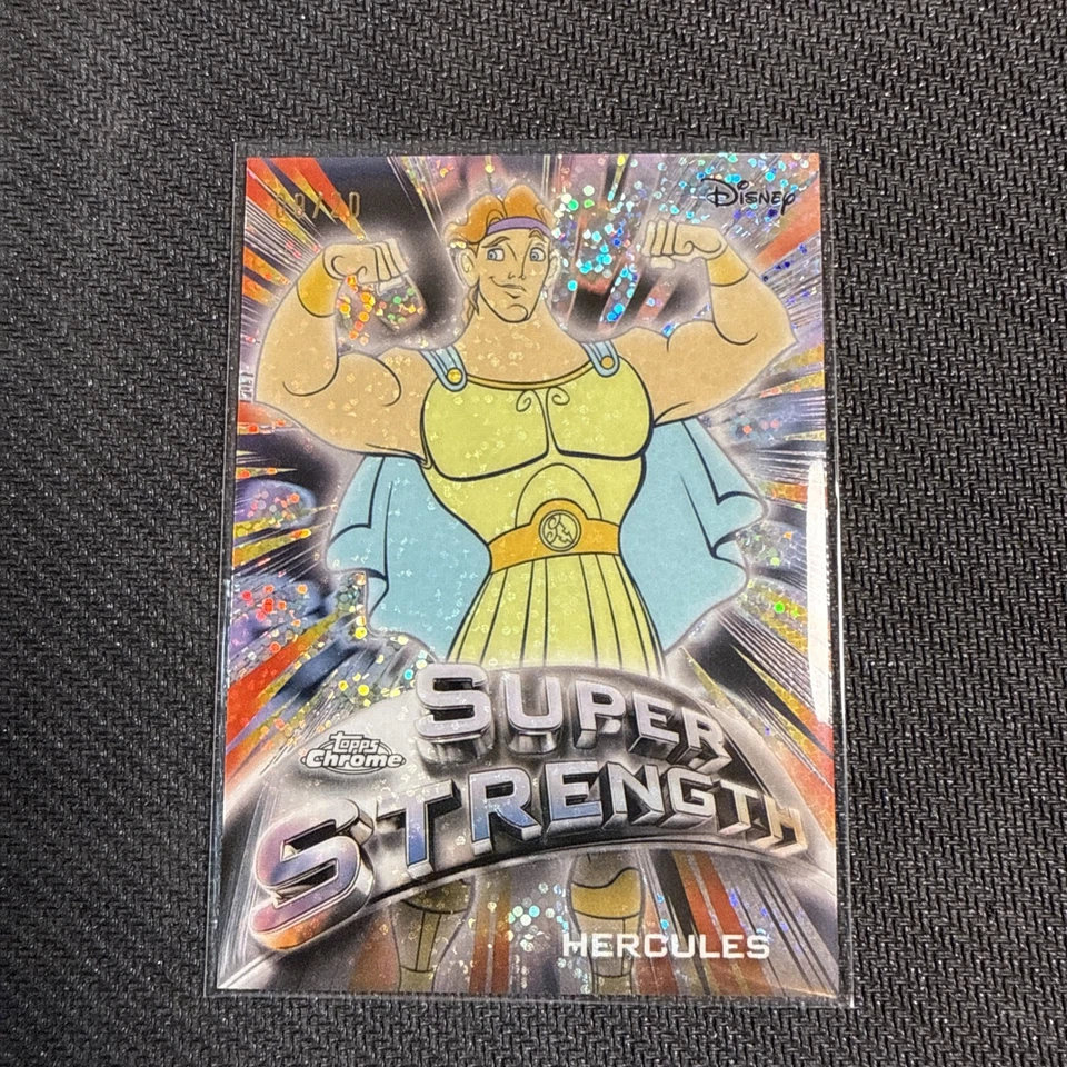 2025 Topps Cromo Disney Hércules Super Fuerza/20 SSP Multi Estuche Hit Foto 1 de 2