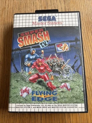 Vintage Sega Master System Game Unplayed Super Smash TV Action Fighting - Image 1 of 4