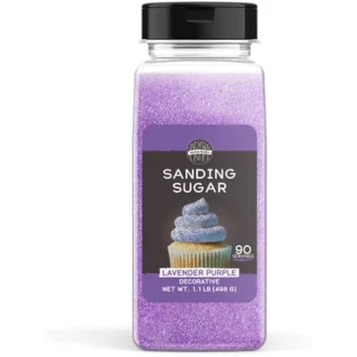 Шлифовальный сахар, лаванда, красочные кристаллы сахара для праздничного праздника b - Изображение 1 из 4
