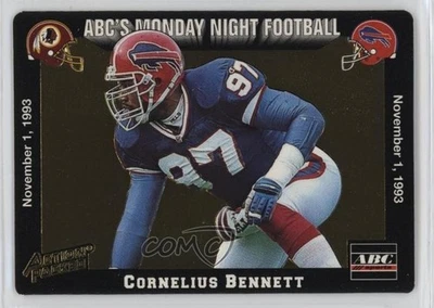 1993 Action Packed Monday Night Football Cornelius Bennett #37 - Image 1 of 2
