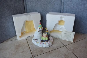 2004 Lenox Lynn Bywaters Geburtstagsparty Freunde Schneemann frostige Figur kostenloser Versand - Bild 1 von 9
