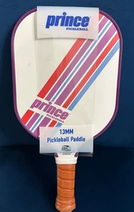 New Prince Pickleball Pro Paddle White Purple Red Blue Stripes 13MM USA Approved - Picture 1 of 2