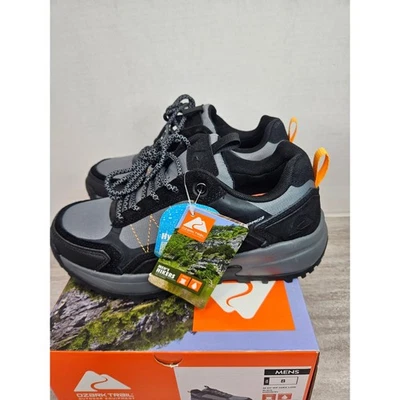 Ozark Trail Mens Waterproof Low Hiking Shoes Black Grey Size 8 - Image 1 of 4
