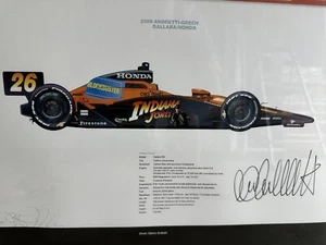 Marco Andretti Signed Limited Edition Indiana Jones Print. - Picture 1 of 5