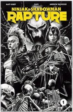 RAPTURE #1 1:50 MICO SUAYAN B&W SKETCH VARIANT FIRST PRINT VALIANT COMICS VEI VF