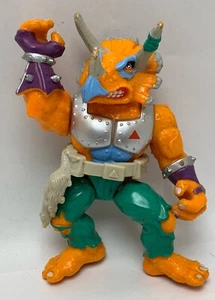 Vtg 1990 Teenage Mutant Ninja Turtles Triceraton Missing Tail W/ Utility Belt - Picture 1 of 11