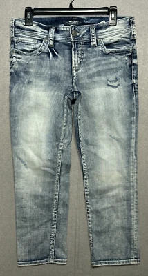 Silver Brand Suki Capri Women's Jeans Light Wash 31x25 Measured (Label 29x22.5) - Image 1 of 4