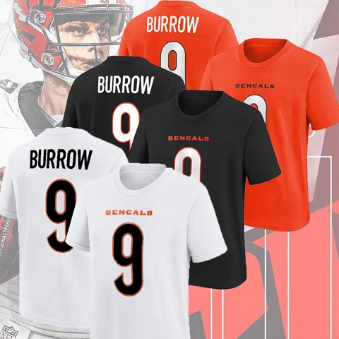 SALE!! Joe Burrow #9 Cincinnati Bengals Name & Number Game Shirt Unisex S-5XL Cover