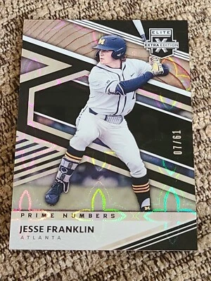 Jesse Franklin 2020 Elite Extra Edition Prime Numbers 07/61 Refractor Braves  - Image 1 of 4