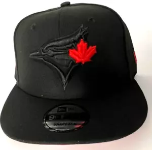 NEW ERA BLUE JAYS 40TH SEASON ANNIVERSARY BLACK AND RED SNAPBACK - Picture 1 of 4