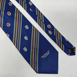 RUGBY HEINEKEN CUP FINAL 2003 TOULOUSE PERPIGNAN SILK TIE BLUE 3.75" X 57" - Picture 1 of 5