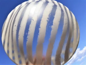 70er PEILL & PUTZLER Zebra DECKENLAMPE Wandlampe "GROSS" 40cm Lampe  VINTAGE 70s - Bild 1 von 12