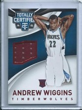 2014-15 Panini Totally Certified Jersey Andrew Wiggins 218/249