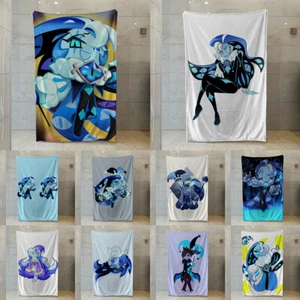 Shadow Milk Cookie Blanket Multi-eye Wizard Girl Print Warm Fleece Throw Blanket - Picture 1 of 60