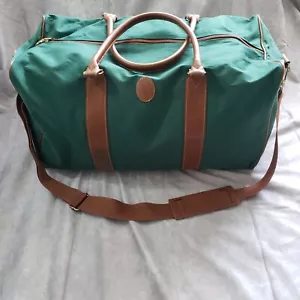 Polo Ralph Lauren Green Canvas Luggage Duffel Bag *Read - Picture 1 of 3