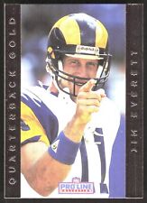 1992 Pro Line Portraits QB Gold #6 Jim Everett Los Angeles Rams