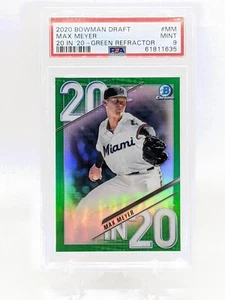 Max Meyer 2020 Bowman Draft Chrome 20 in '20 Green Ref 59/99 #MM PSA 9 MINT - Bild 1 von 2
