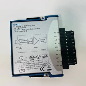 Módulo de entrada analógica National Instruments NI 9221 NI-9221 8 canales 12 bits usado - Imagen 1 de 4