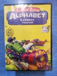 School Zone Alphabet Express Preschool Pc Cd Rom Brand New Sealed - Picture 1 of 2