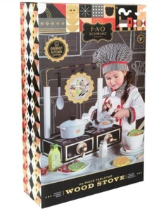FAO Schwarz Gourmet Collection 23 piezas mesa estufa de madera juego de cocina NUEVO - Imagen 1 de 3