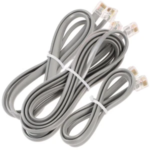 3 Pcs Telephone Cable Extension Cord Cables for Landline - Zdjęcie 1 z 12