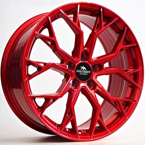 Forzza Titan Rims Alloy Wheels 8j 18 Inch 5x112 ET42 4pcs Candy Red Flow Formed - Picture 1 of 6