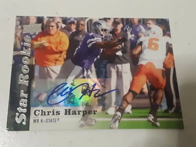 Chris Harper Seahawks 49ers Packers Giants 2013 Upper Deck Certified Autograph - Image 1 of 2