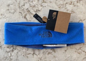 NWT NORTH FACE Kids/Youth Unisex Fleece Earband Blue Reversible to Blue/Gray M - Picture 1 of 7