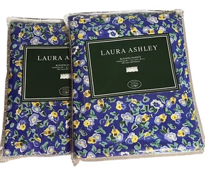 2er Set Laura Ashley Blouson Gingham blau Blumen Volant 86x15 Landhaus Kern NEU - Bild 1 von 4