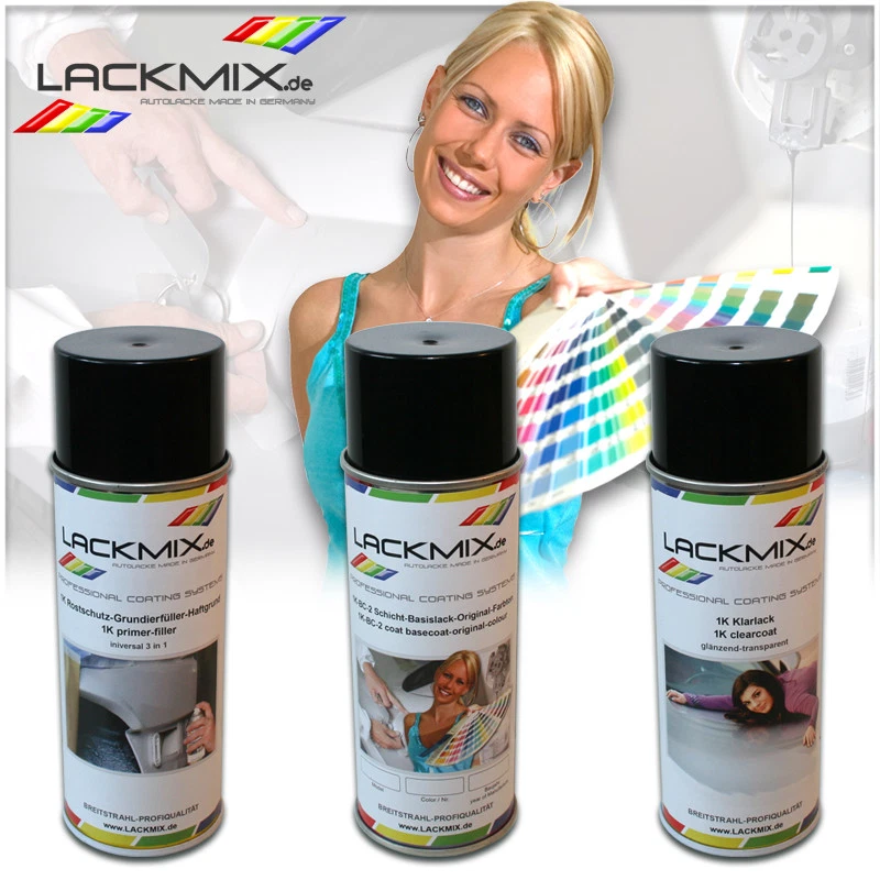 851 CHILI RED / MINI / Grundierung-Autolack-Klarlack. 3x Spray - Bild 1 von 1