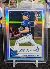2019 Donruss Optic Kyle Wright Rated Rookie Signatures #RRS-KW On-Card Auto Holo