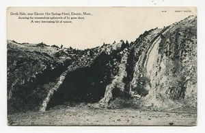 Hotel eléctrico Devil's Side casi eléctrico aguas termales Montana alrededor de 1910 - Imagen 1 de 2