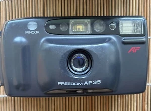 Vintage Camera Minolta Freedom AF 35mm Point and Shoot Strap, Case Tested - Bild 1 von 16