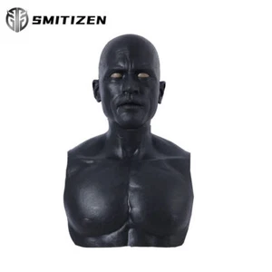 Smitizen Black Silicone Man Human Skin Party Mask For Puppy Gay Masken Hood - Picture 1 of 12