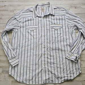 Lucky Brand Sportswear Shirt Herren 2XL Pearl Snap Western Rodeo Geometrisch - Bild 1 von 7