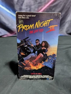 Prom Night III 3 VHS The Last Kiss Rare and Classic Horror Scary Movie Cult Film - Picture 1 of 6