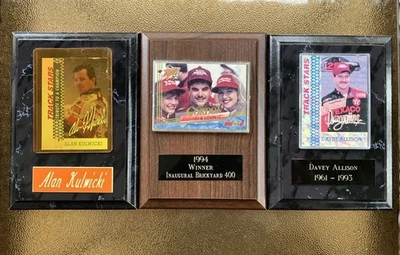 3 placas conmemorativas de carreras Jeff Gordon Alan Kulwicki y Davey Allison NASCAR Foto 1 de 4