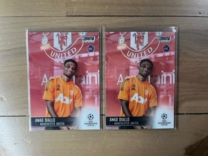 Amad Diallo - 2020-22 Topps UEFA Chrome RC (2) Card Lot - Manchester United #70 - Picture 1 of 2