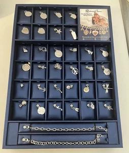 REMBRANDT CHARMS Sterling Silver Box Of Charms & Two Bracelets New 32 Charms - Picture 1 of 7