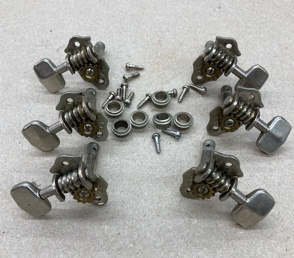 Afinadores de guitarra Grover Sta tite de colección níquel juego completo bujes y tornillos Foto 1 de 4