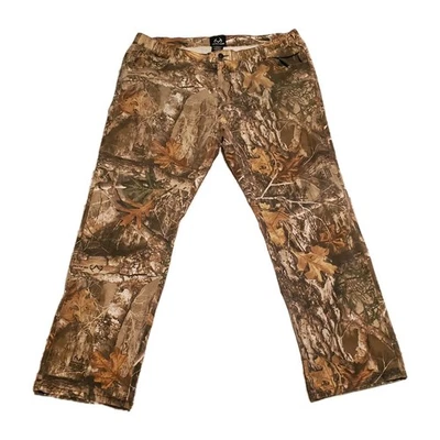 Realtree Hunting Pants Size Large Men Camo Elastic Waistband (Hole In Pants) - Image 1 of 4